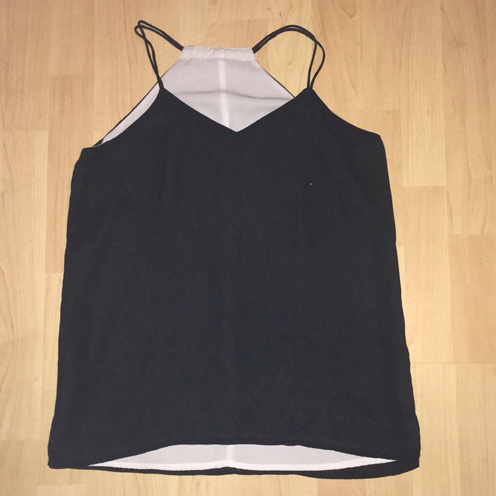 Black and white tank